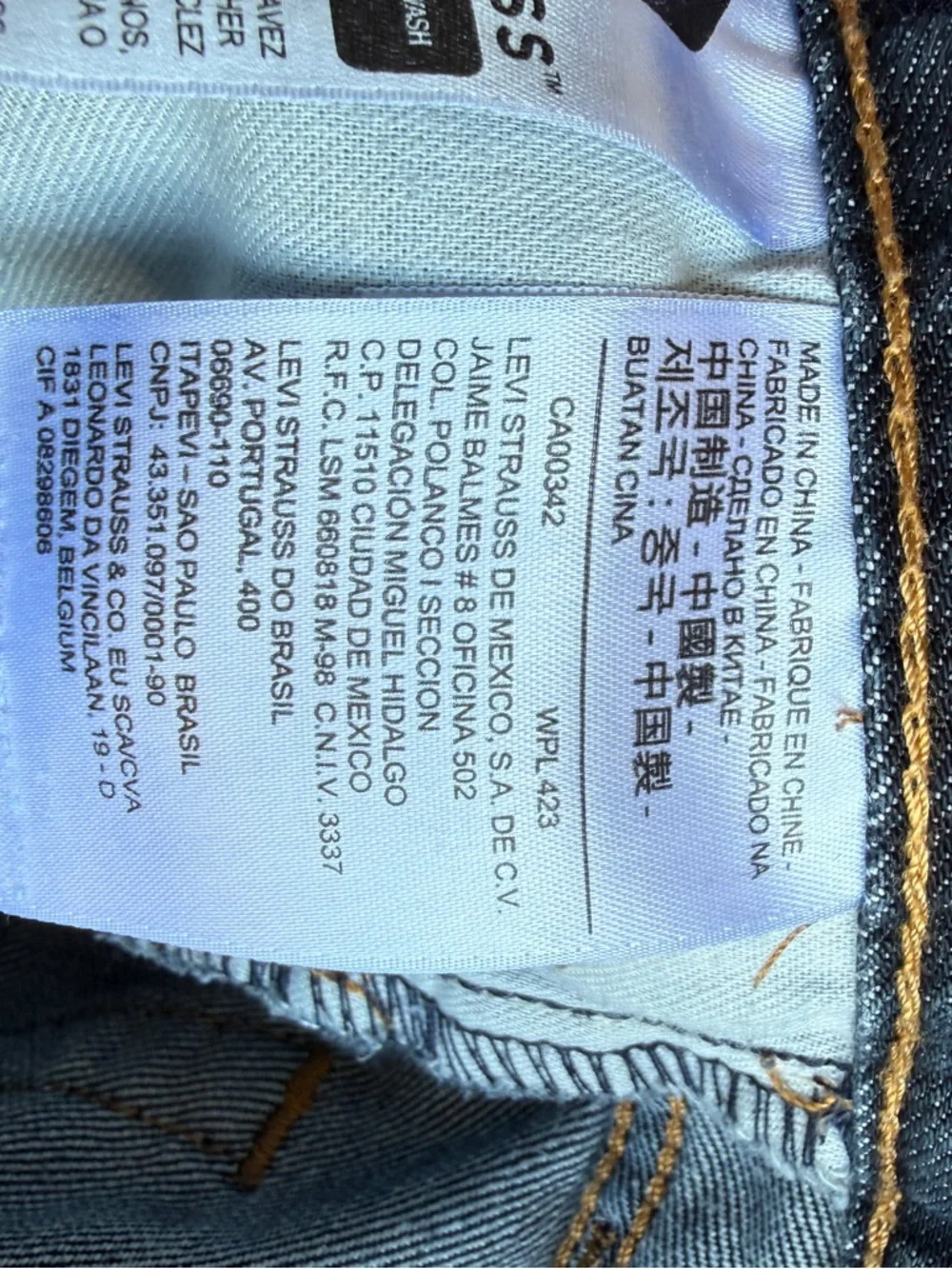 Levi's Jeans Men's Dark Wash Straight-Leg 513 size 34, length 30
